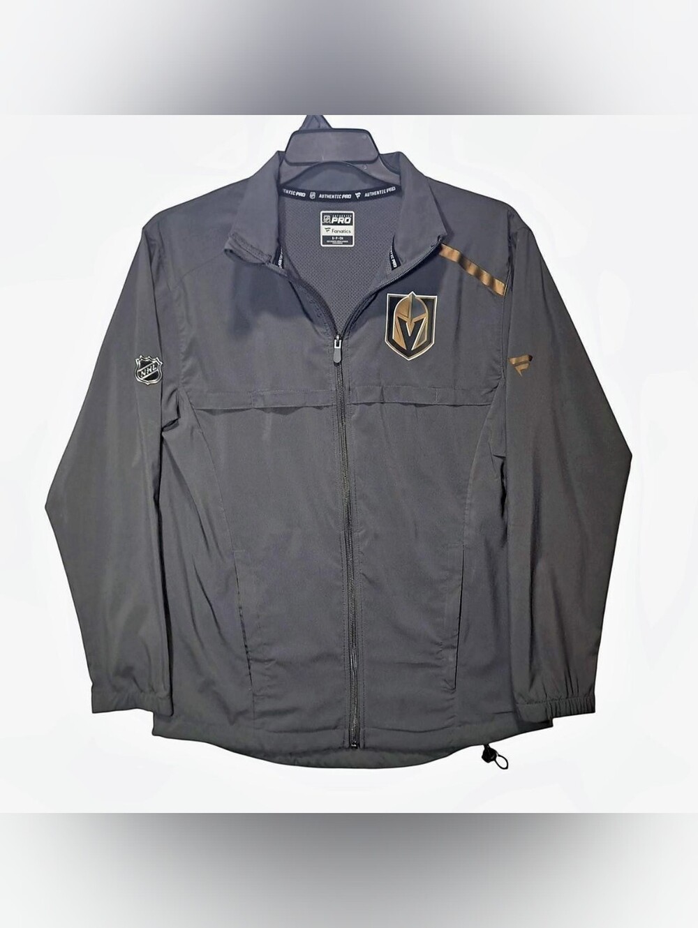 Fanatics Vegas Golden Knights Black and Gold Windbreaker Jacket